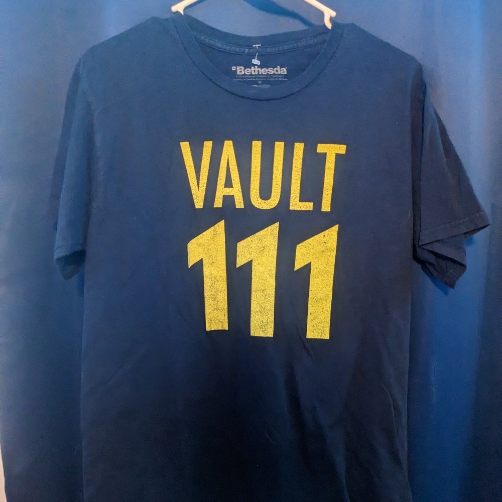 Bethesda "Vault 111" Medium Blue T-Shirt
